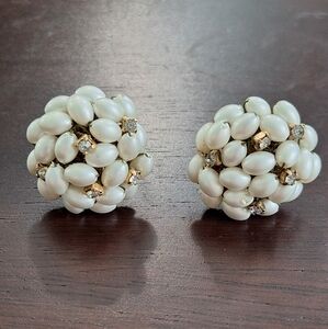 Alice Caviness Pearl Cluster Earrings